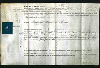 Deed by Married Women - Elizabeth Ann Miers-Original Ancestry
