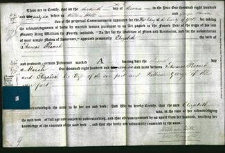 Deed by Married Women - Elizabeth Peacock-Original Ancestry