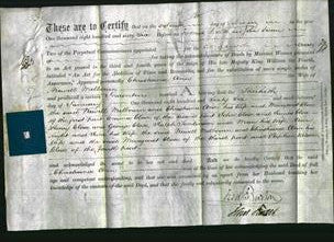 Deed by Married Women - Christiana Ann Melbourn-Original Ancestry