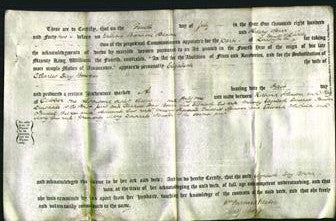 Deed by Married Women - Elizabeth Dinsdale Bowin-Original Ancestry
