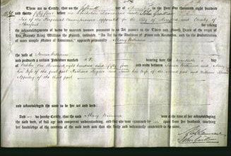 Deed by Married Women - Mary Williams-Original Ancestry