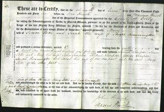 Deed by Married Women - Mary Potts, Sarah Rimmington-Original Ancestry