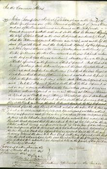 Court of Common Pleas - Elizabeth Clark-Original Ancestry