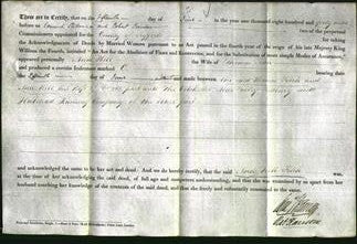 Deed by Married Women - Ann Hill Fitch-Original Ancestry
