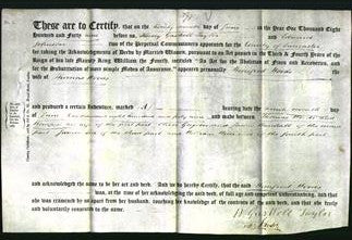 Deed by Married Women -Winifred Woods-Original Ancestry