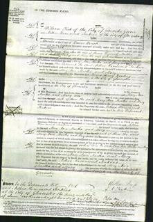 Court of Common Pleas - Mary Ann Haywood, Martha Cowley, Mary Pearson-Original Ancestry