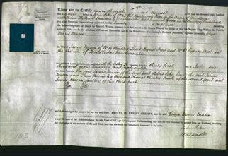 Deed by Married Women - Eliza Morris Mason-Original Ancestry