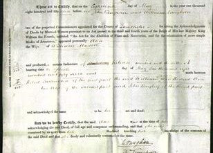 Deed by Married Women - Ann Mason-Original Ancestry