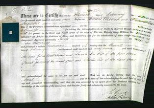 Deed by Married Women - Sarah Mallaband-Original Ancestry