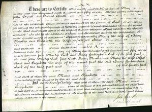 Deed by Married Women - Mary Hoakes and Elizabeta Stone-Original Ancestry