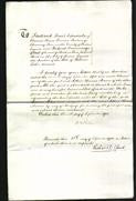 Notice involving will of William Potter. Signed Richard Gleed-Original Ancestry