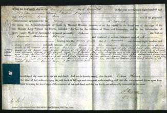 Deed by Married Women - Celina Flower-Original Ancestry