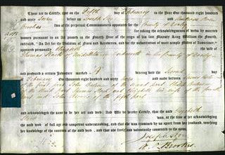 Deed by Married Women - Elizabeth Slack-Original Ancestry
