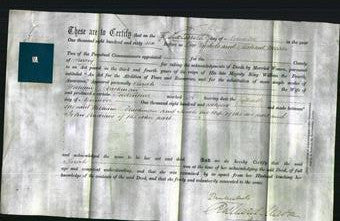 Deed by Married Women - Sarah Blackman-Original Ancestry