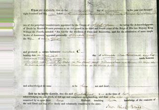 Deed by Married Women - Elizabeth Gent-Original Ancestry